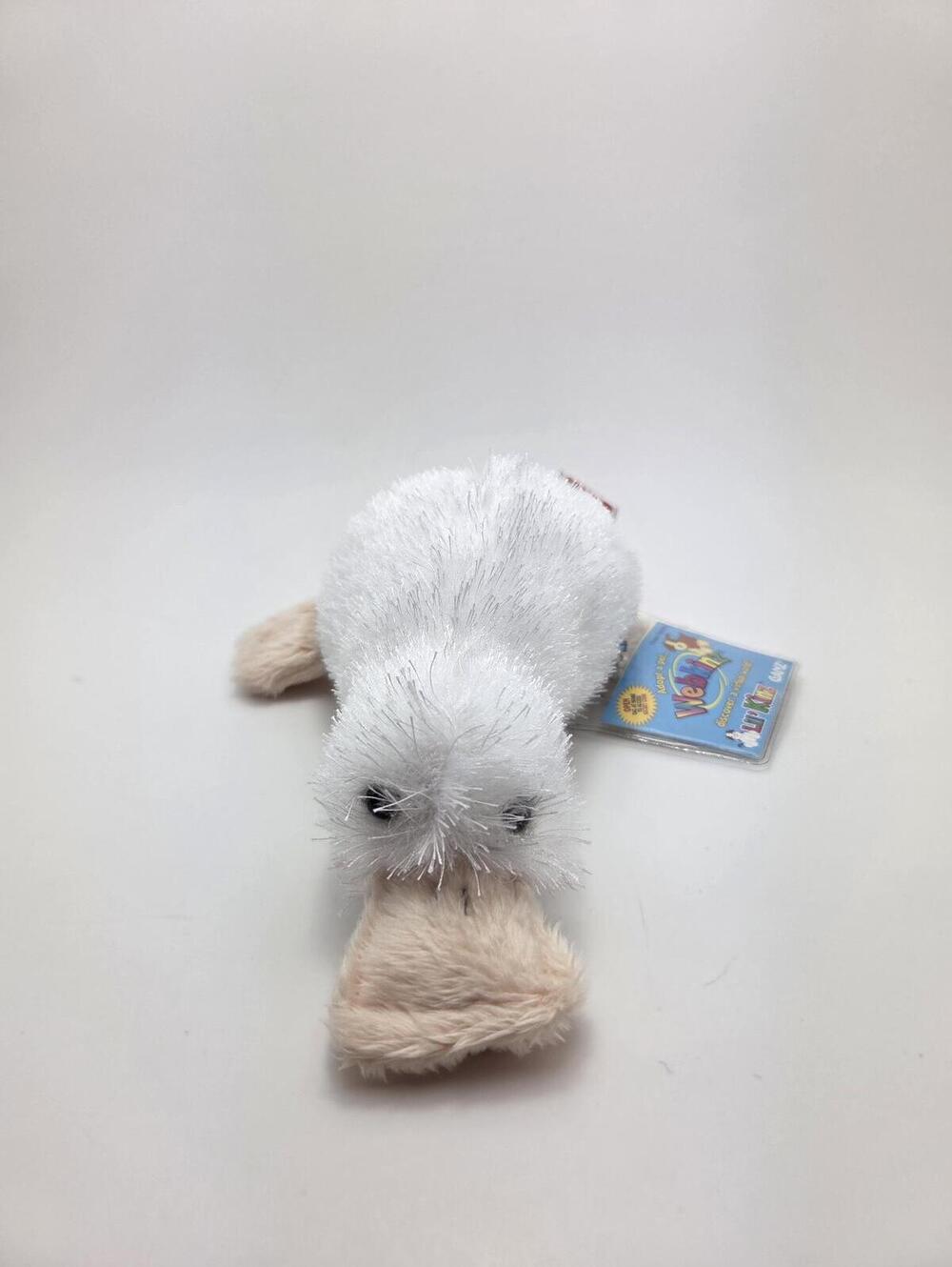 Vintage Webkinz Lil Kinz Googles White Platypus Plush with Tag/Code, Ganz Plush